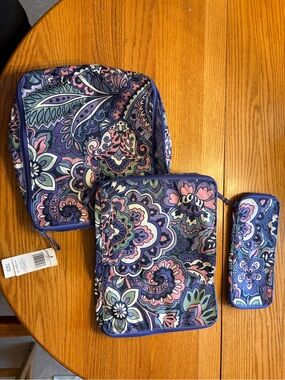 Vera Bradley Floral Swirls Packing Cube Set
